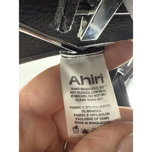 Ahiri Lace Satin Clover Skirt Black Unlined Size S - Picture 5 of 5